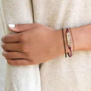 Chloe+ Isabel Leather and Baguette Bracelet